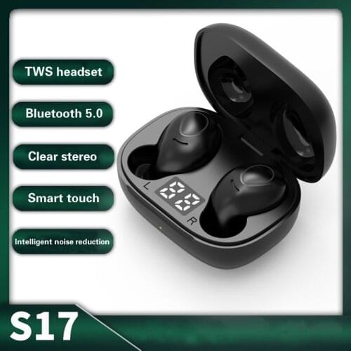 S17 tws mini wireless bluetooth 5.0 earphone in-ear sports headset HD call stereo sound compatible with Android/IOS