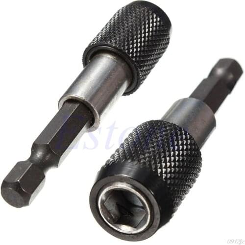 60mm Quick Release Hex Shank Drill Screw Magnetic Screwdriver Bit Holder 1/4"- C90A New Drop ship