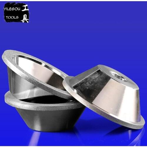 100mm Alloy Grinding Wheel With Grit 100, 150, 200, 320, 400, Bowl Shape Diamond Grinding Wheel Inner Bore 20mm