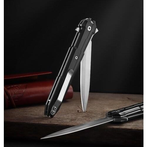 Folding Knife Outdoor Knife Self-Defense CS Go Knife Fast Open Hunting Military Self Defense Personal Weapons Survival Tool