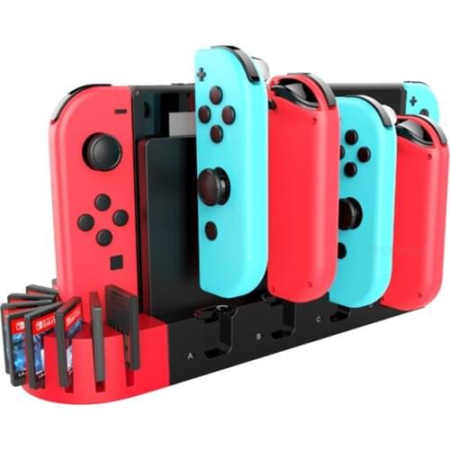 For Nintend Charger For Switch 4 Port Controller Gamepad Charging Dock Station For Switch Console Holder 9 For Joy-controller