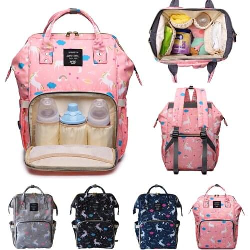 Mummy Maternity Diaper Bag For Baby Large Waterproof Baby Bag Outdoor Travel Solid Color Fashion Nappy Changing Backpack For Mom