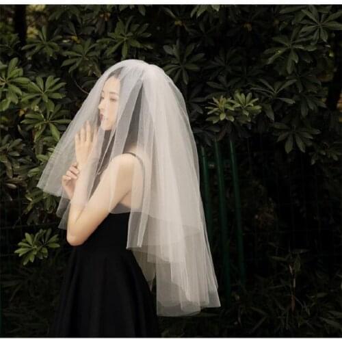 Hot Sale High Quality 1 Layer Wedding Veils With Free Comb White Ivory Bridal Accessories Cheap Sale