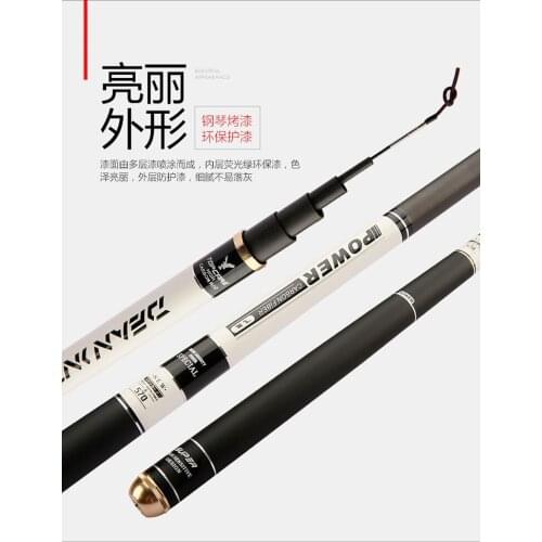 4H 28tune 3.6-7.2m Telescopic hard rod Sport and athletics fishing rod authentic carbon Taiwan fishing rod Carp fishing tackle