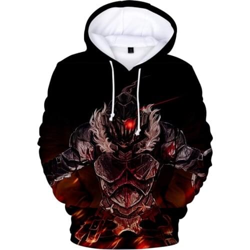 Classic Personality 3D Cartoon Goblin Slayer Hoodies Boys/Girls Sweatshirt Goblin Slayer Student Pullovers 3D Print High Quality