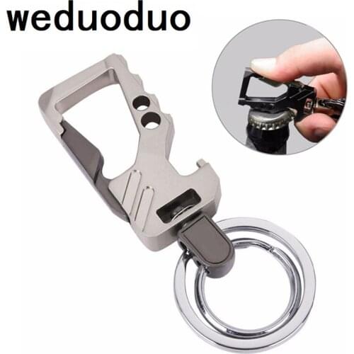 Weduoduo Metallic Key Wallets High quality Double Ring Key Holders Multi Function Key Organizer Car Key Chain Business Gifts