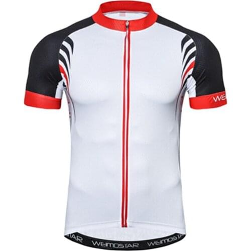 Weimostar Cycling Jersey Short Sleeve Bike Jersey Cuff webbing Ciclismo mtb Bicycle Cycling Clothing Summer Maillot Ciclismo