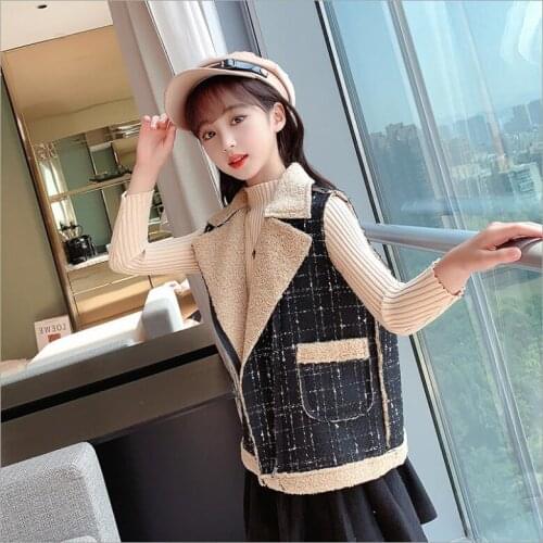 Toddler Girl Winter Clothes Vest Autumn Winter Thickening Children Vest Fashion High-grade Girls Boutique Outfits 4-16Year