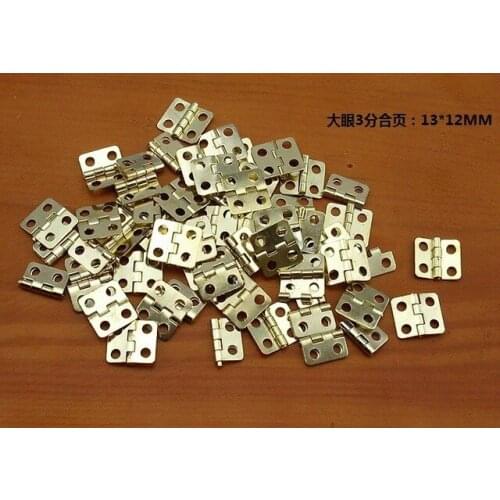 100pcs Mini Cabinet Drawer Butt Hinge(Size:13mm*12mm)