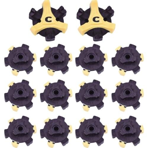 14pcs Golf Shoes Soft Spikes Pins Fast Twist Shoe Spikes Replacement Set Golf Training Aids Q-LOK SYSTEM