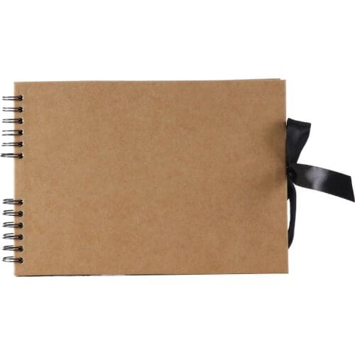 29.5 x 21.3 cm 40 Pcs / 80 Pages Black Paper Scrapbook Wedding Guest Book DIY Anniversary Travel Memory Scrapbooking Photo Album