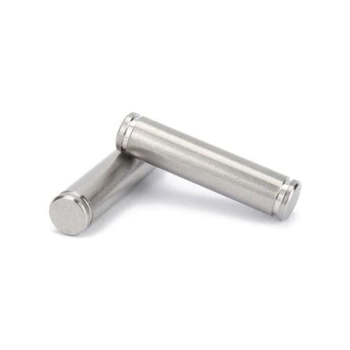 5pcs M5 stainless steel with groove pins fixed pin axis double head circlip cylindrical dowels positioning dowel 20mm-60mm long