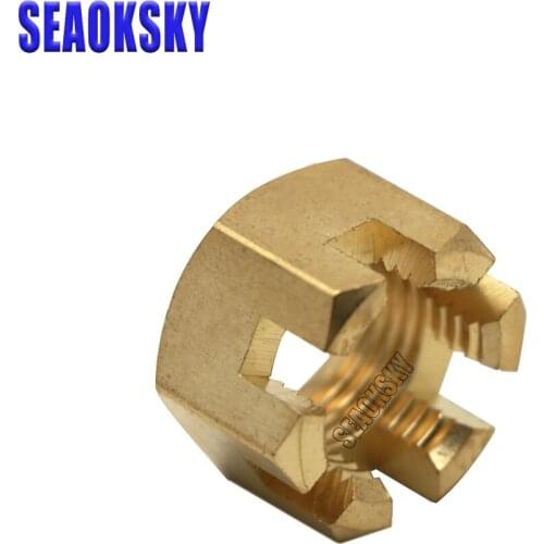 90171-16011 Copper Castle Nut for Yamaha 40HP 50HP 55HP 60HP 70HP 90HP Outboard Engine