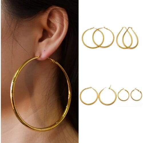 Anniyo African Round Earrings Women Girls Gold Color Exaggerat Jewelry,Ghana Jamaica Sudan Congo Big Earrings Nigeria #240706