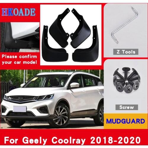 Car Mud Flaps For Geely Coolray 2018-2020 Mudguards Splash Guards Fender Mudflaps Accessories