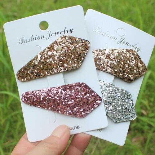 Childrens baby 7cm hairpins shiny bb clip female hair jewelry side clip set multi-color optional