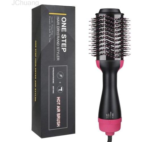 Electric Hair Straighter Comb 3 in 1 Multifunction Negative Ion Hair Dryer and Volumizer Hair Curler Brush Wet And Dry Use