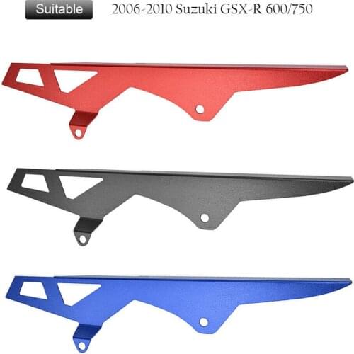 GSXR600 GSXR750 Motorcycle CNC Aluminum Chain Sprocket Guard Fairing Cover Protector Fender For Suzuki GSXR 600 K6 K8 2006-2010
