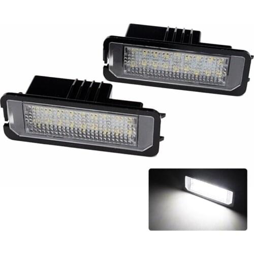 HAUSNN Canbus Error Free Number License Plate LED Lights For VW Amarok Eos Golf New Beetle Polo Passat CC Phaeton Scirocco Lupo