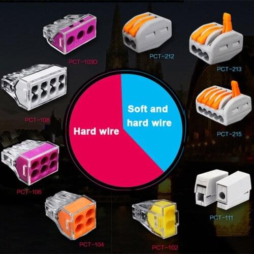 Terminal High-Power Wire Connector, Branch Line And Line Push-Type Quick Connector Lamp Post Butt Artifact Clip Buckle Clip