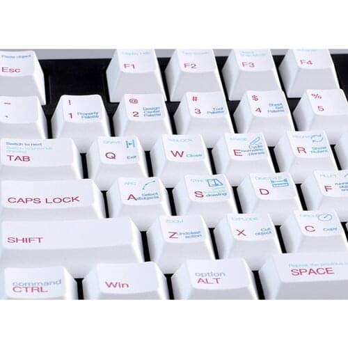 Keycaps 136 Keys PBT Material for CHERRY MX Switch Mechanical Keyboard Keyboard Ccessories