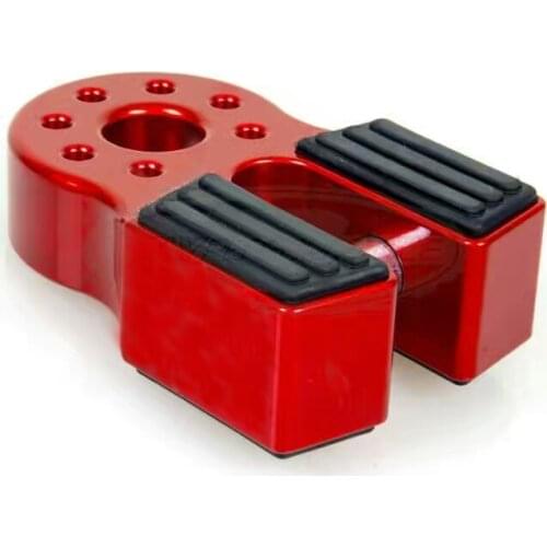 Red flat Shackle Mount Aluminum Alloy Aluminum Thimble fairlead Shackle Mount Hook connector for Synthetic Rope