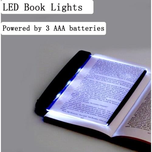 Creative Flat Plate LED Book Light Portable Travel Dormitory Reading Night Light Led Desk Lamp Eye for Home Bedroom