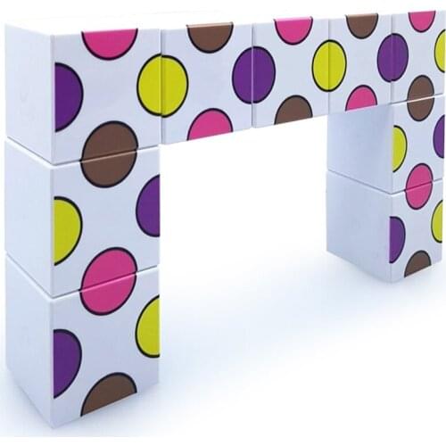 KUPSS Magnetic Blocks (9 Cubes) Colors