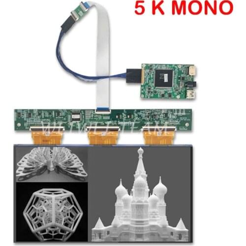 12.8 Inch 5K Monochrome LCD 3D Printer Mono Display FOG Without Backlight Screen 5448*3064 Hdm i-Compatible Controller Board