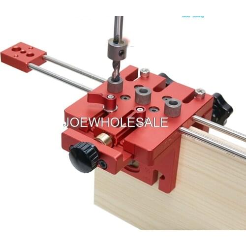 Woodworking tool,DIY Woodworking Joinery High Precision Dowel Jigs Kit,3 in 1 Drilling locator,woodworking drilling guide kit