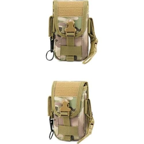 New Men Waist Bag Oxford Universal Outdoor Army Tactical Pouch Holster Mobile Phone Case Bag Holder Belt High Quality