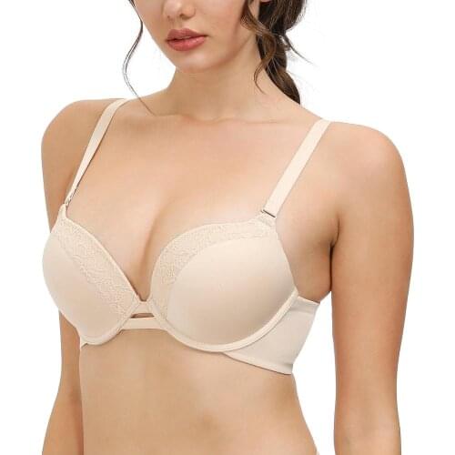 New sexy bra lingerie for women underwire push up Padded Underwear lace bralette embroidery plus size