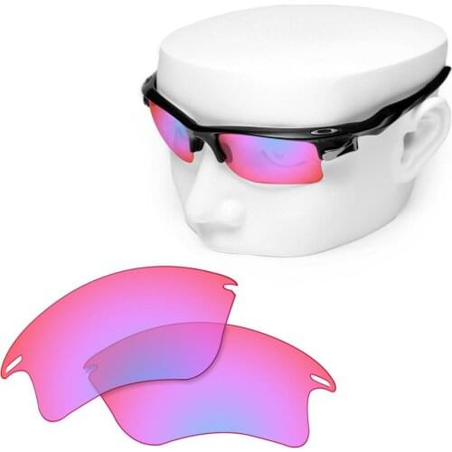 OOWLIT Polarized Replacement Lenses of Cobalt Pink for-Oakley Fast Jacket XL OO9156 Sunglasses