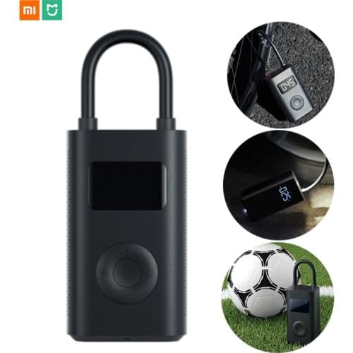 Original Xiaomi Mijia Portable Smart Digital Tire Pressure Detection Electric Inflator Pump for Bike Car Football