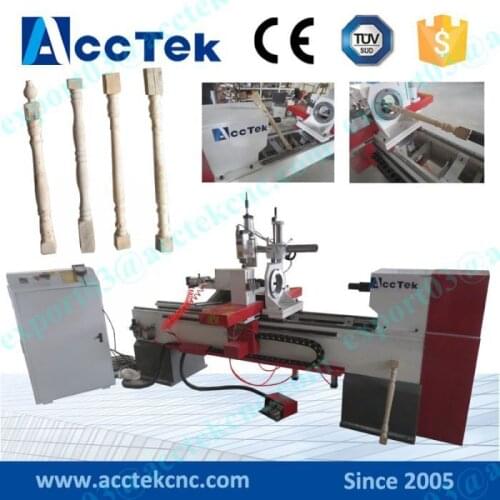 Fast speed wood lathe machine, automatic wood lathe for sale