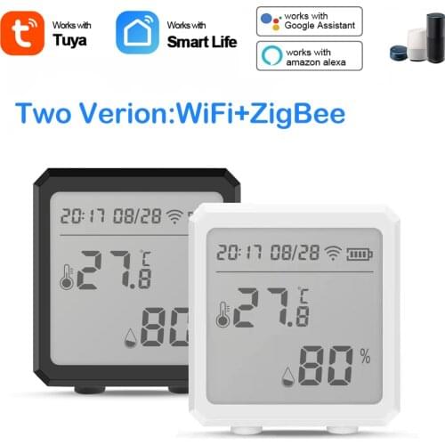 Tuya Smart WIFI Temperature And Humidity Sensor Indoor Hygrometer Thermometer With LCD Display Support Alexa Google Assistant