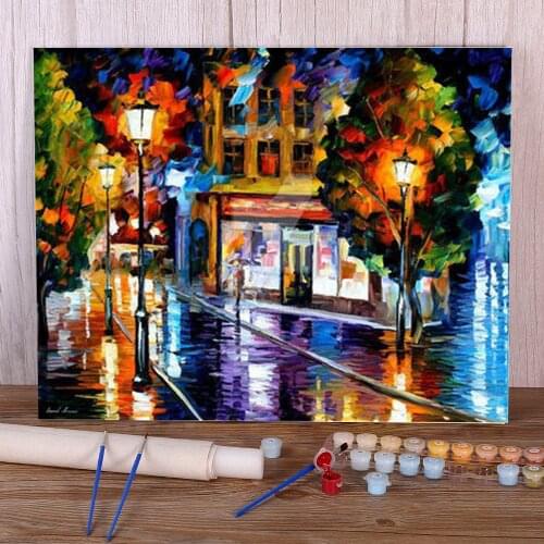 Sleeping Amsterdam By Complete Kit 50*70 Picture By Photo Decoration DIY By Drawing