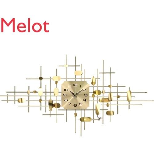 Modern Minimalist Living Room Decorative Clock Wall-Mounted Dining Room Fashion Creative Pocket Watch Light Luxury Wall Clock