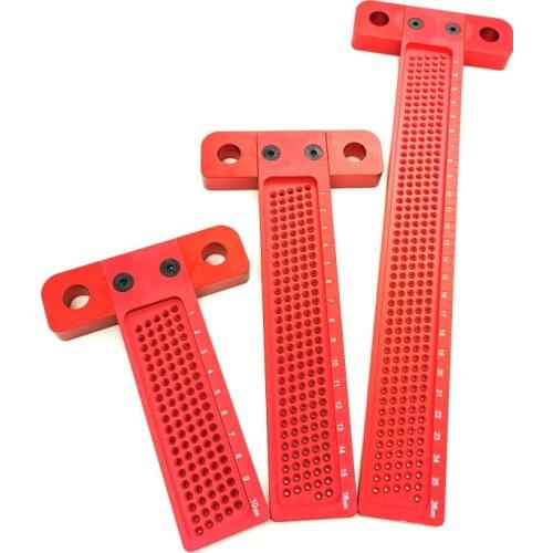 T100/T160/T260 T-type Ruler Hole Scribing Measuring Woodworking Marking Scribe