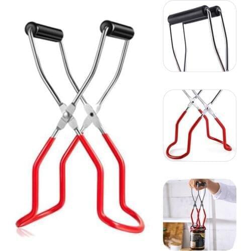 Canning Jar Lifter Clip Heat Resistance Anti-clip Mason Jar Glass Lifter Baby Bottle Clip Bowl Lifter Kitchen Accessories