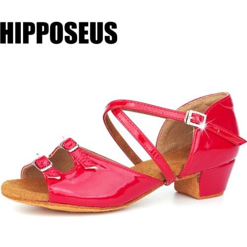 Girls Dance-Shoes Ballroom Children Latin Dance Shoes Soft Women Ladies Girls Tango Jazz Dance Shoes Salsa Sandals Dropshipping