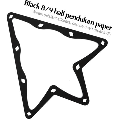 Billiard Magic Rack Ball Holder Sheet Table Ball Paper 6pcs 8/9 Ball kick-off Film Pool Cue Accessories