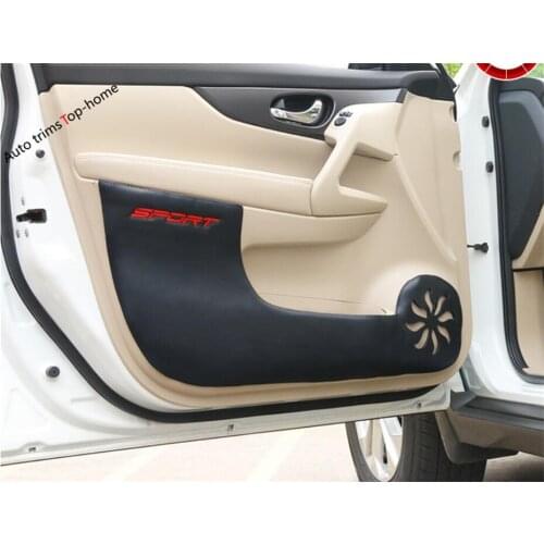 Yimaautotrims Inner Door Protective Pad Kick Protection Pad Cover Trim Fit For Nissan X-Trail X Trail T32 Rogue 2014 - 2020