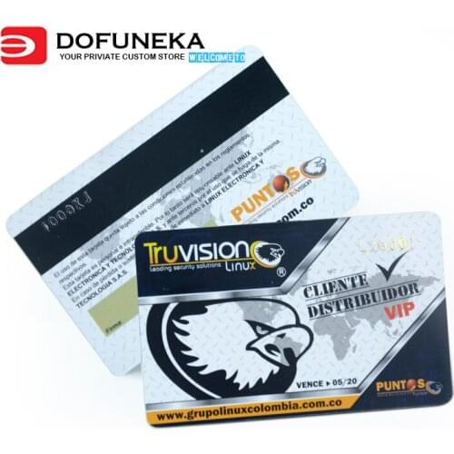 0.76mm thickness CMYK color printing both sides plastic VIP card