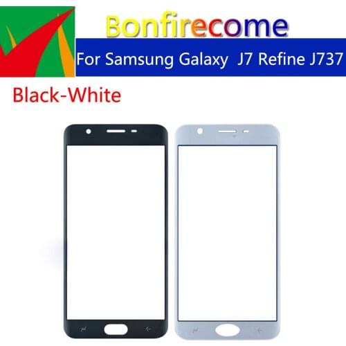 10pcs\lot For Samsung Galaxy J7 Refine J737 J737P J737V J737A SM-J737A Front Outer Glass Touch Screen Lens Replacement 5.5"