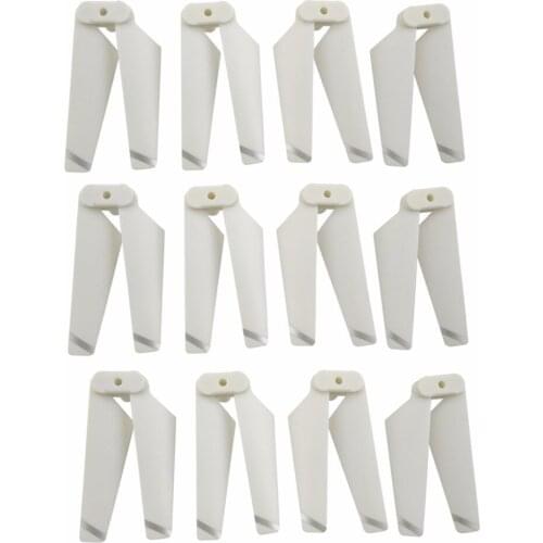 12PCS propeller for SYMA X5C X5SC X5SW X5HC X5HW X5UC X5UW four-axis remote drone folding propeller white