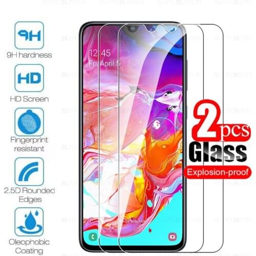 2Pcs glass for samsung a50 screen protector for samsung a70 a30s sansuma50 safety tempered glass on galaxy m30s protectived film