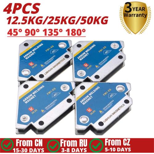 4pcs/set 28LBS Magnetic Welding Holders Multi-angle Solder Arrow Magnet Weld Fixer Positioner Auxiliary Locator Tools