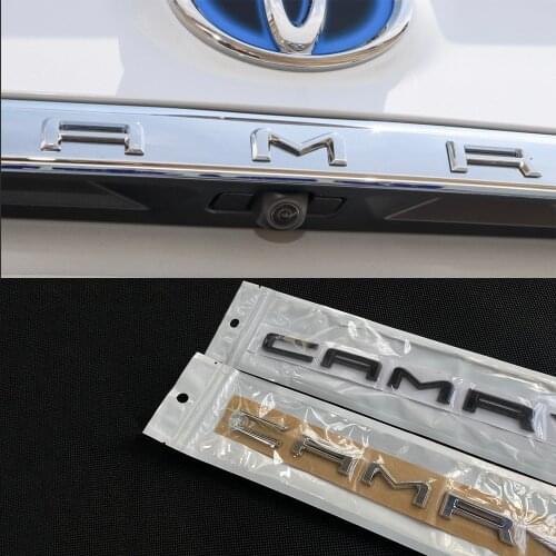 ABS car 3D Letter Rear trunk Decals Emblem badge sticker Decal Car styling auto Accessories For Toyota Camry C A M R Y 2018