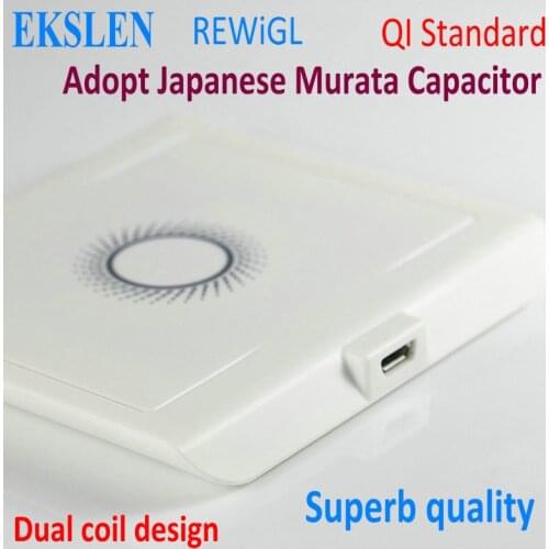 EKSLEN REWiGL CTG-A5 Wireless Charger QI Standard Concise design for iPhone X 8 for Samsung S8 S6 S7 edge Note 5 8